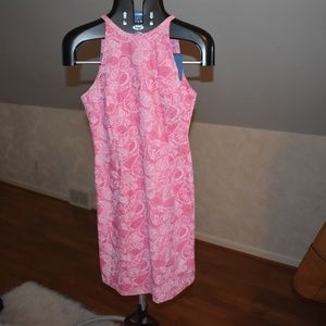 Pink Lilly Pulitzer Halter Shell Dress